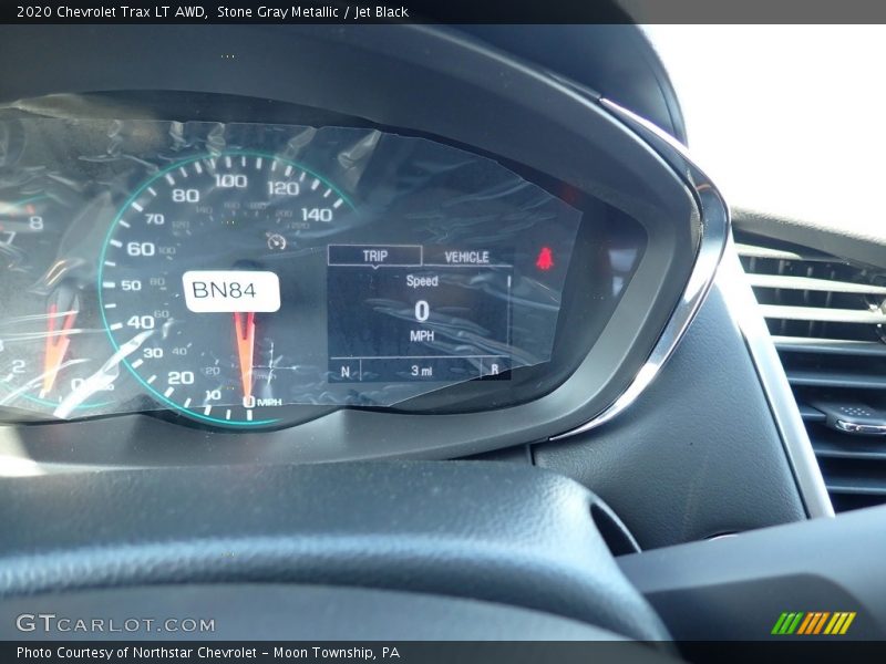 Stone Gray Metallic / Jet Black 2020 Chevrolet Trax LT AWD