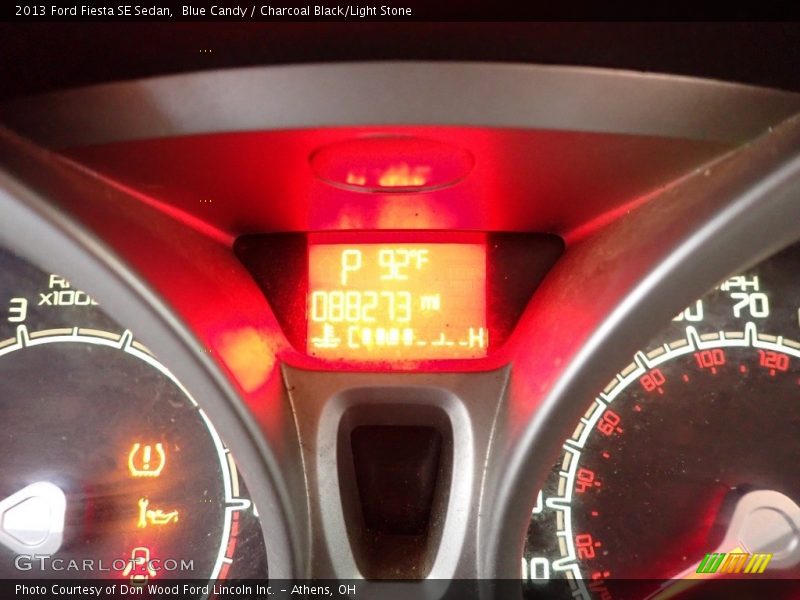 Blue Candy / Charcoal Black/Light Stone 2013 Ford Fiesta SE Sedan