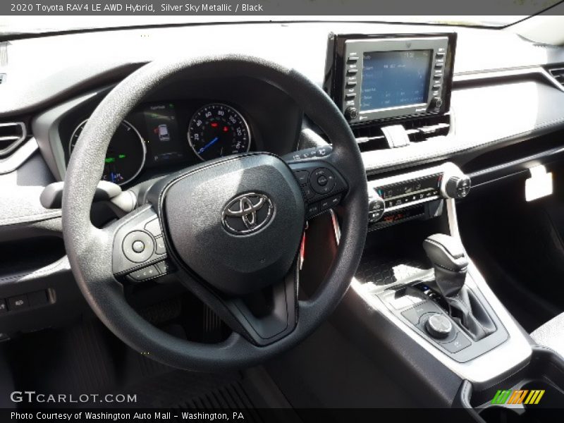 Silver Sky Metallic / Black 2020 Toyota RAV4 LE AWD Hybrid