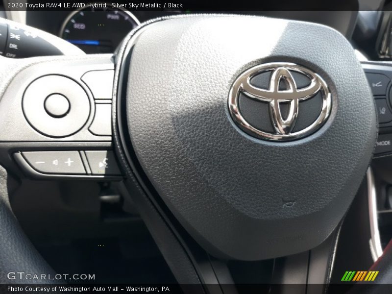 Silver Sky Metallic / Black 2020 Toyota RAV4 LE AWD Hybrid