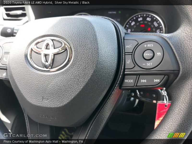 Silver Sky Metallic / Black 2020 Toyota RAV4 LE AWD Hybrid