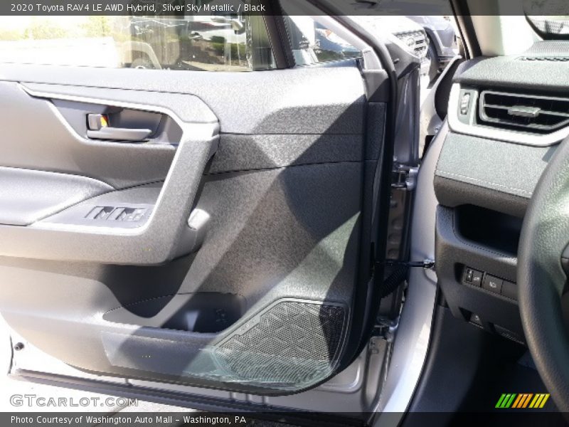 Silver Sky Metallic / Black 2020 Toyota RAV4 LE AWD Hybrid