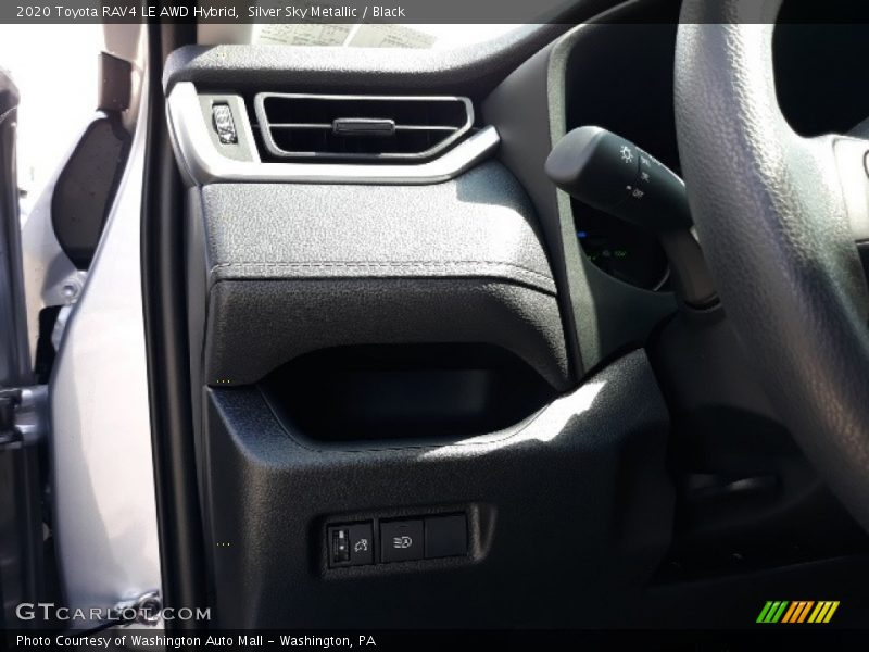 Silver Sky Metallic / Black 2020 Toyota RAV4 LE AWD Hybrid