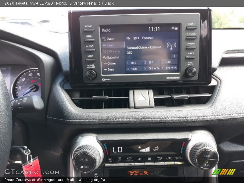 Silver Sky Metallic / Black 2020 Toyota RAV4 LE AWD Hybrid