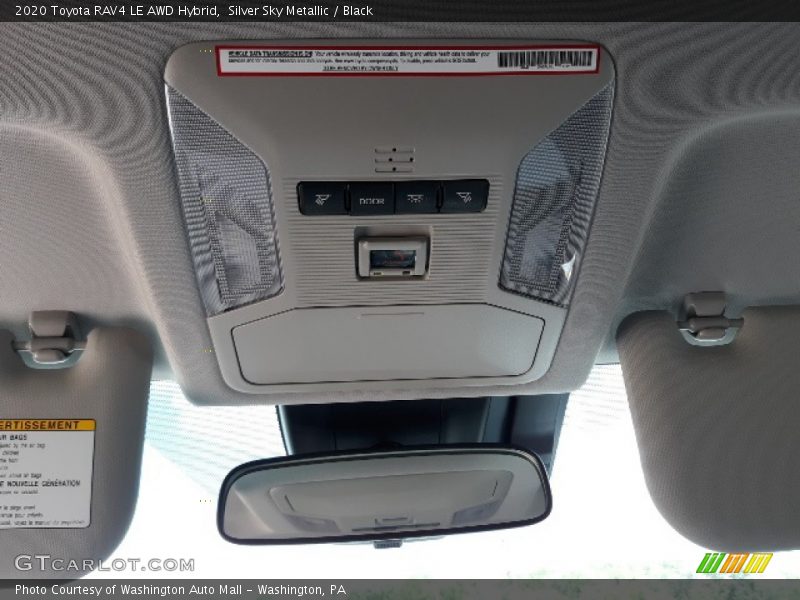 Silver Sky Metallic / Black 2020 Toyota RAV4 LE AWD Hybrid