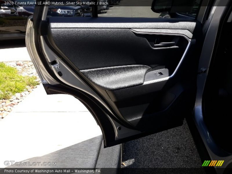 Silver Sky Metallic / Black 2020 Toyota RAV4 LE AWD Hybrid