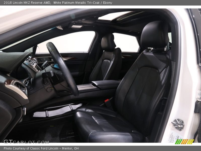 White Platinum Metallic Tri-Coat / Ebony 2018 Lincoln MKZ Reserve AWD