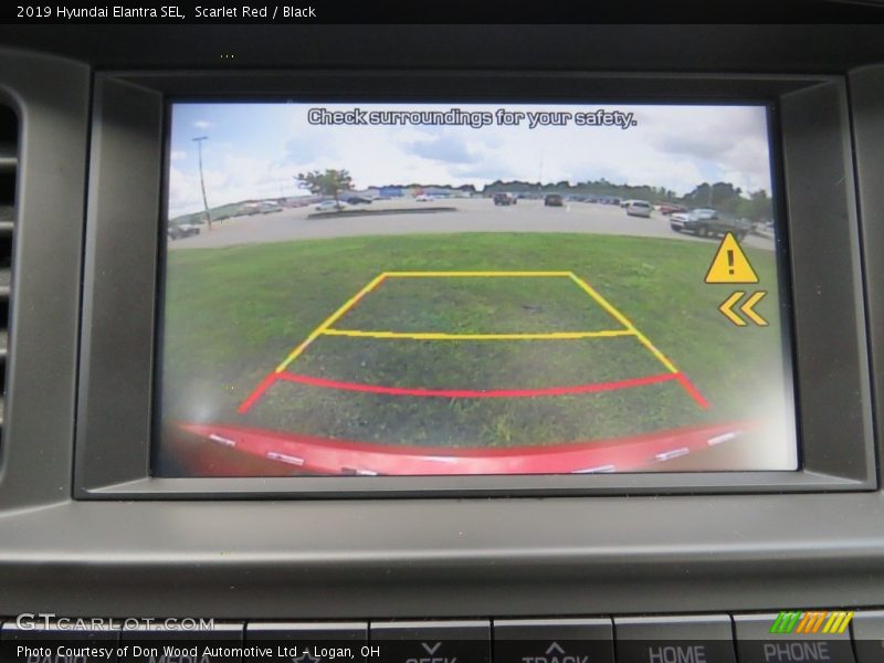 Scarlet Red / Black 2019 Hyundai Elantra SEL