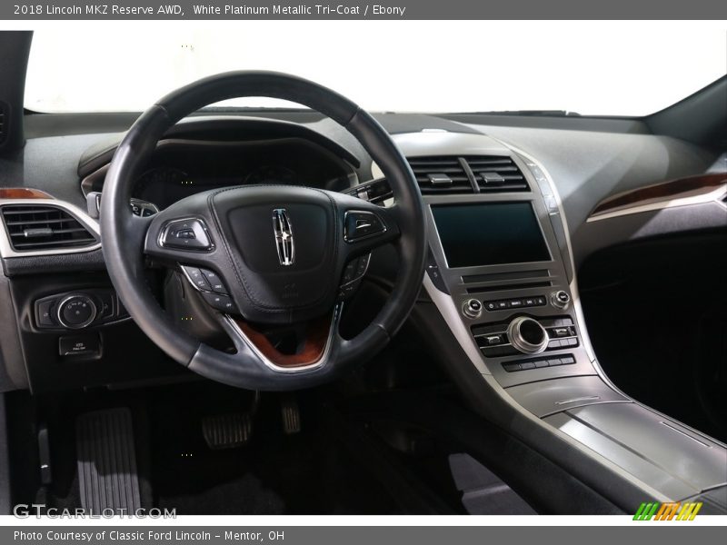 White Platinum Metallic Tri-Coat / Ebony 2018 Lincoln MKZ Reserve AWD