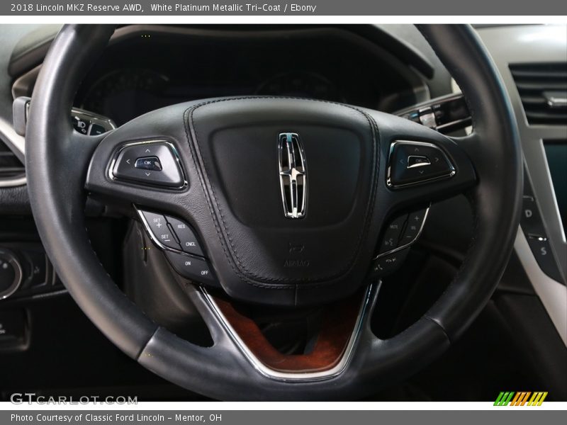 White Platinum Metallic Tri-Coat / Ebony 2018 Lincoln MKZ Reserve AWD