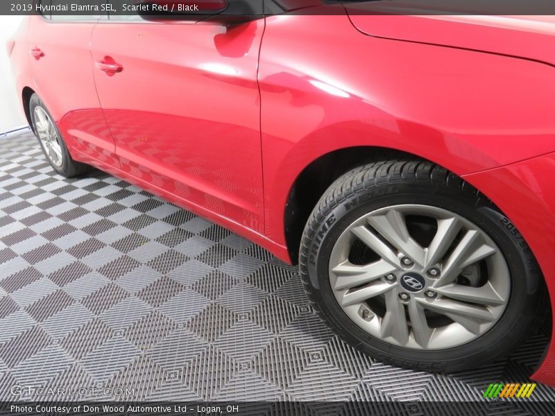 Scarlet Red / Black 2019 Hyundai Elantra SEL