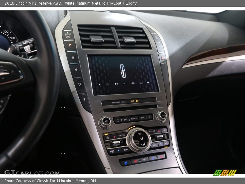 White Platinum Metallic Tri-Coat / Ebony 2018 Lincoln MKZ Reserve AWD
