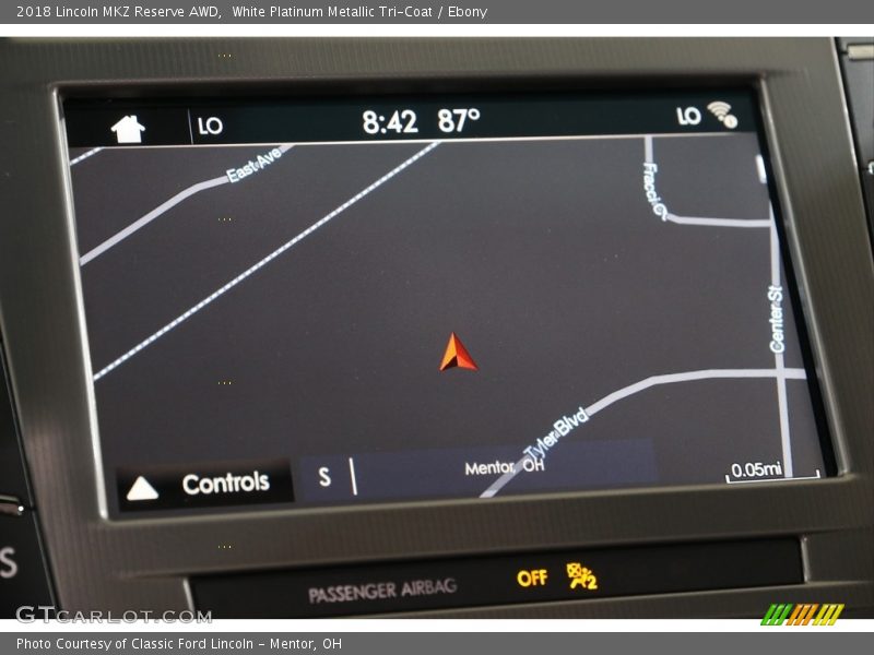 White Platinum Metallic Tri-Coat / Ebony 2018 Lincoln MKZ Reserve AWD