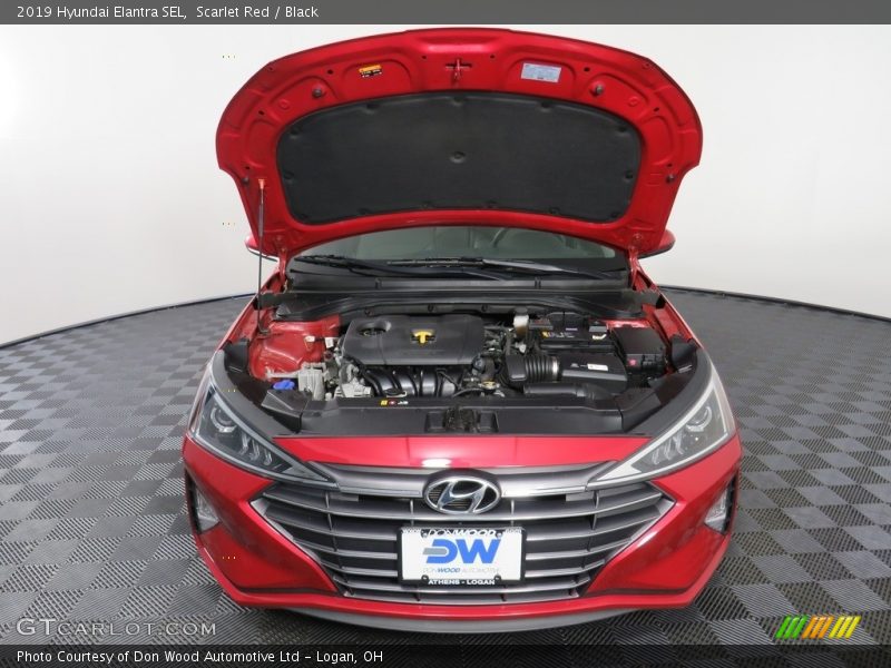 Scarlet Red / Black 2019 Hyundai Elantra SEL