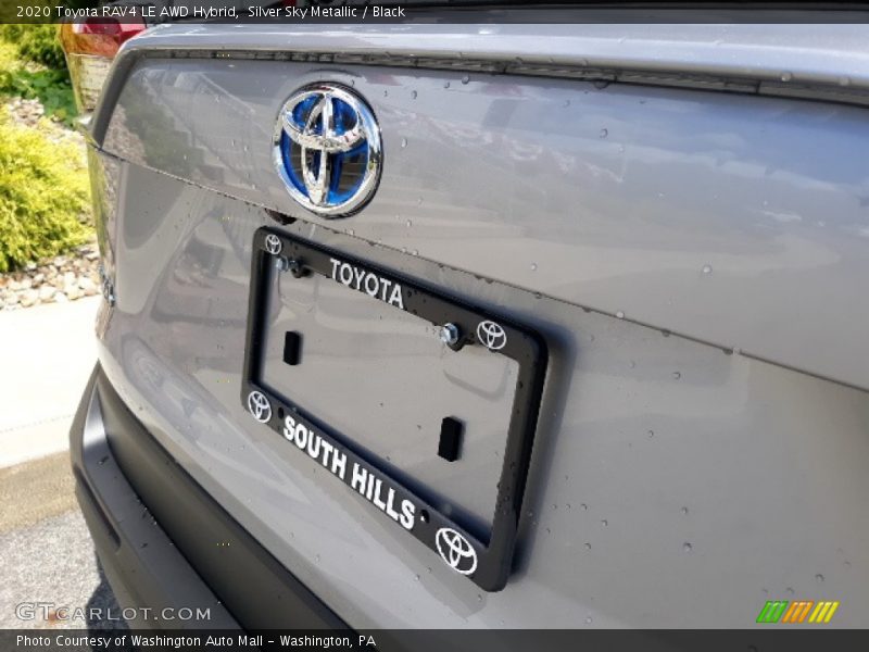 Silver Sky Metallic / Black 2020 Toyota RAV4 LE AWD Hybrid