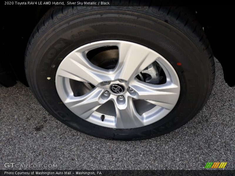 Silver Sky Metallic / Black 2020 Toyota RAV4 LE AWD Hybrid