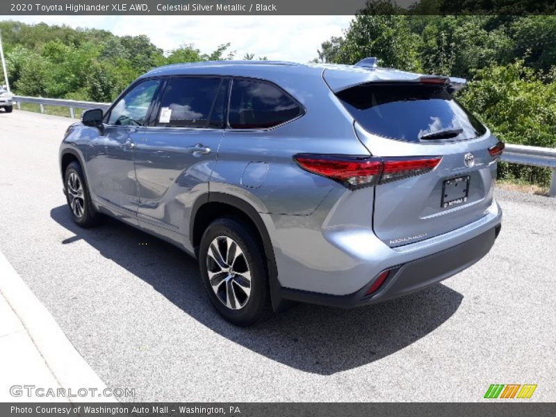 Celestial Silver Metallic / Black 2020 Toyota Highlander XLE AWD