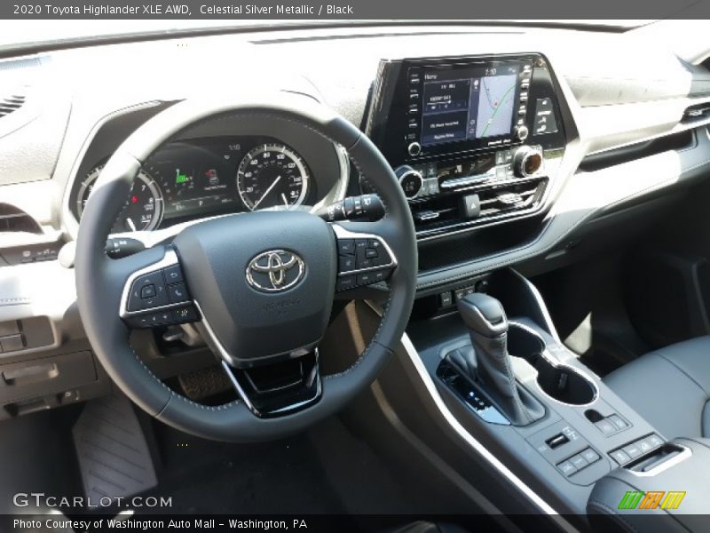 Celestial Silver Metallic / Black 2020 Toyota Highlander XLE AWD