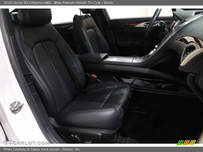 White Platinum Metallic Tri-Coat / Ebony 2018 Lincoln MKZ Reserve AWD