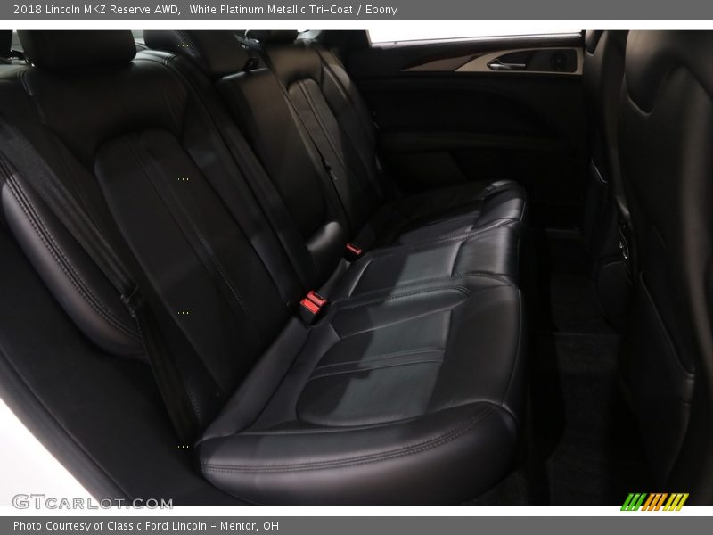 White Platinum Metallic Tri-Coat / Ebony 2018 Lincoln MKZ Reserve AWD