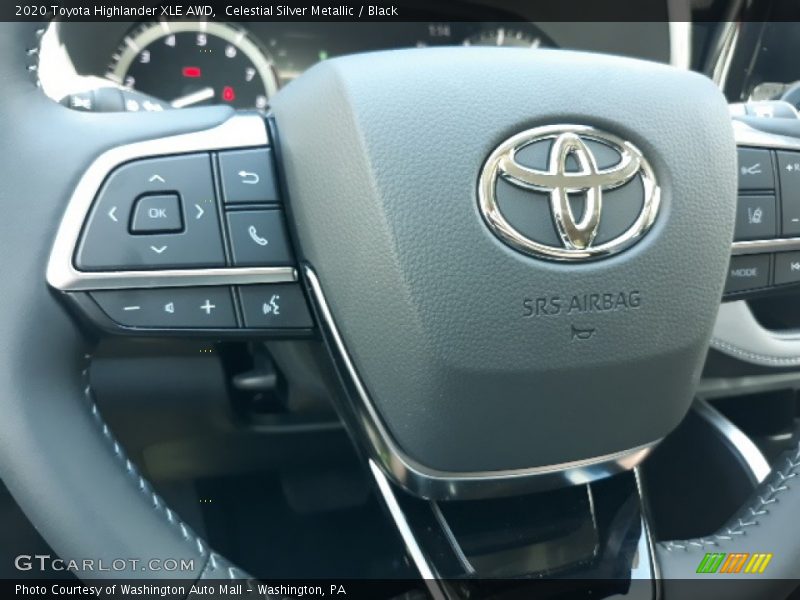 Celestial Silver Metallic / Black 2020 Toyota Highlander XLE AWD