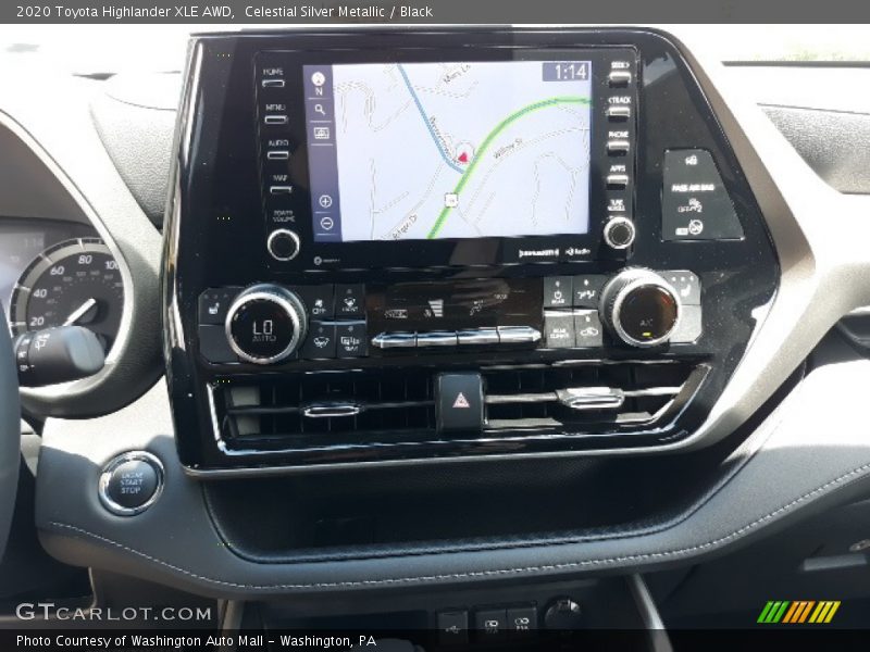 Celestial Silver Metallic / Black 2020 Toyota Highlander XLE AWD
