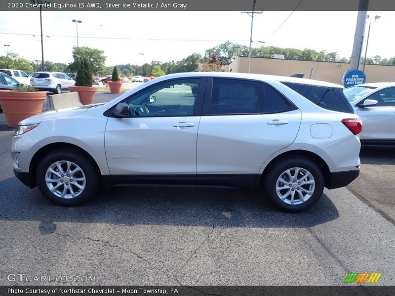 Silver Ice Metallic / Ash Gray 2020 Chevrolet Equinox LS AWD