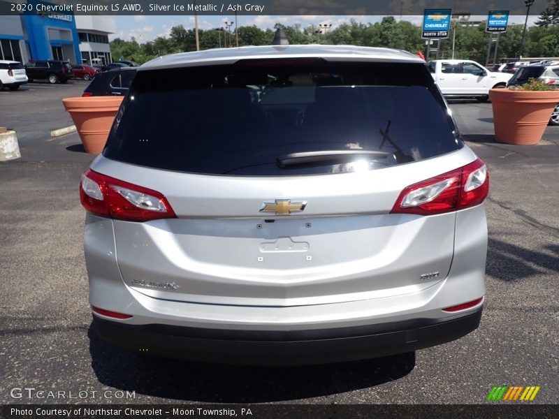 Silver Ice Metallic / Ash Gray 2020 Chevrolet Equinox LS AWD