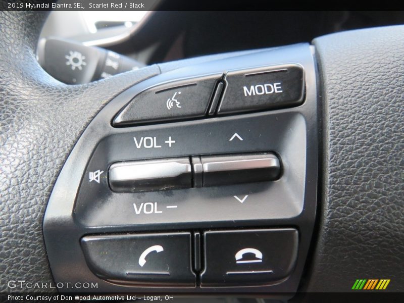 Scarlet Red / Black 2019 Hyundai Elantra SEL