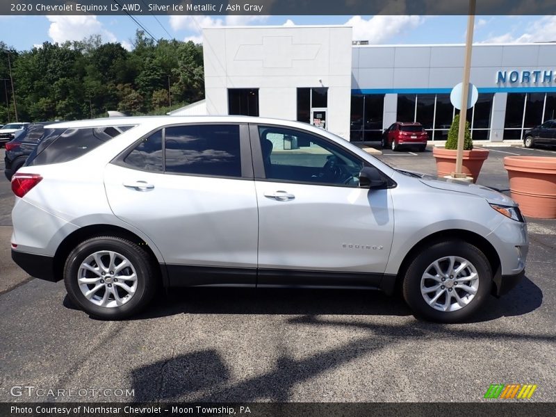 Silver Ice Metallic / Ash Gray 2020 Chevrolet Equinox LS AWD