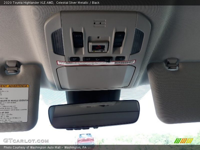 Celestial Silver Metallic / Black 2020 Toyota Highlander XLE AWD