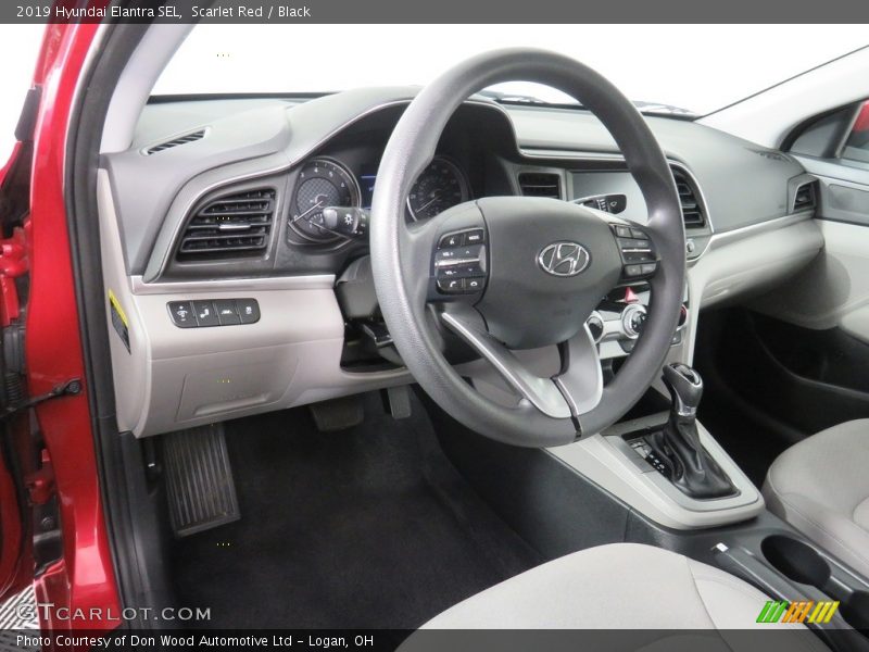 Scarlet Red / Black 2019 Hyundai Elantra SEL