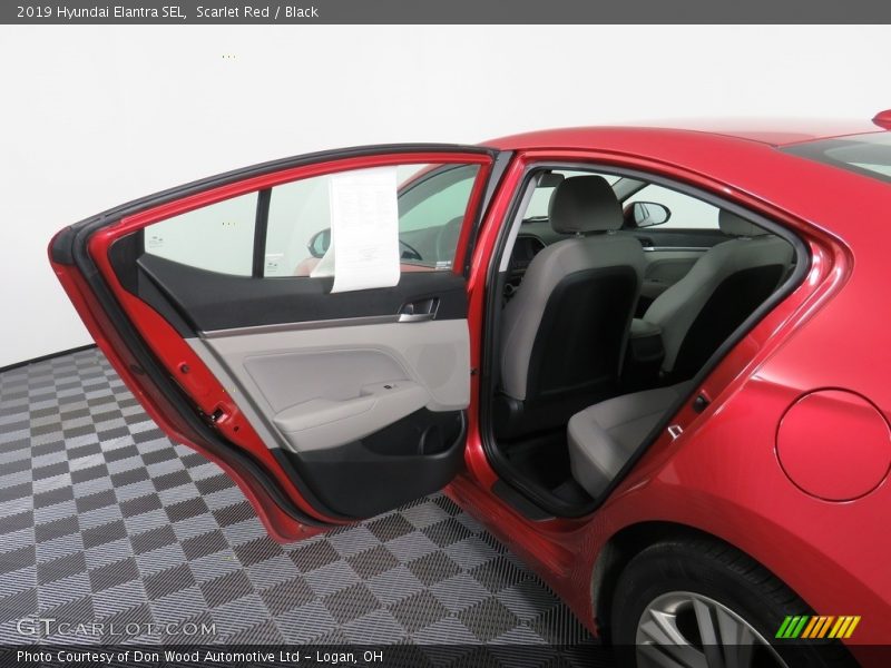 Scarlet Red / Black 2019 Hyundai Elantra SEL