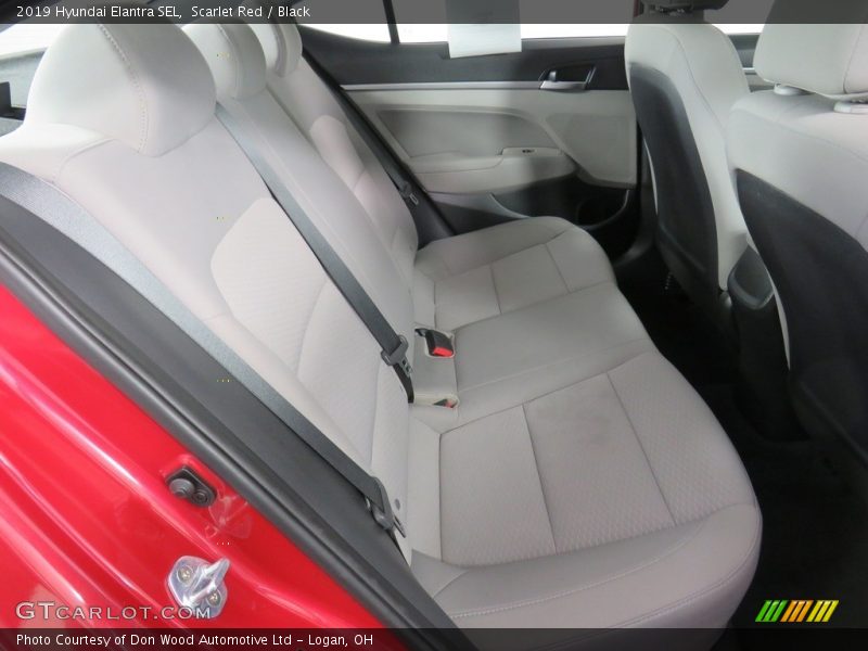 Scarlet Red / Black 2019 Hyundai Elantra SEL