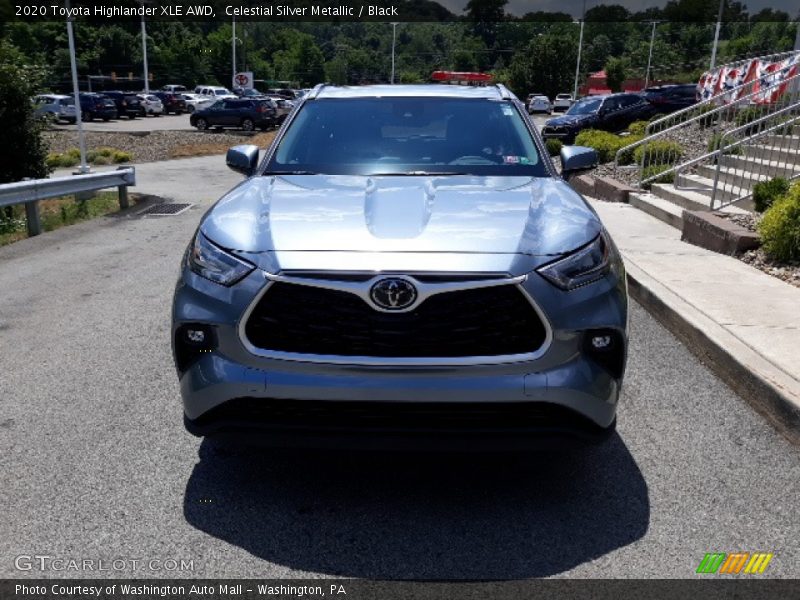 Celestial Silver Metallic / Black 2020 Toyota Highlander XLE AWD