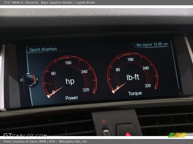 Black Sapphire Metallic / Saddle Brown 2017 BMW X3 xDrive28i