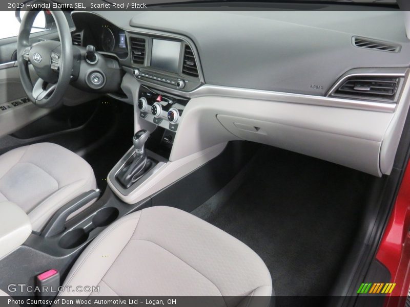 Scarlet Red / Black 2019 Hyundai Elantra SEL
