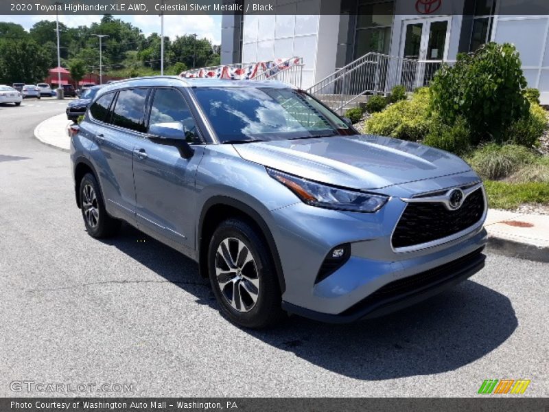 Celestial Silver Metallic / Black 2020 Toyota Highlander XLE AWD
