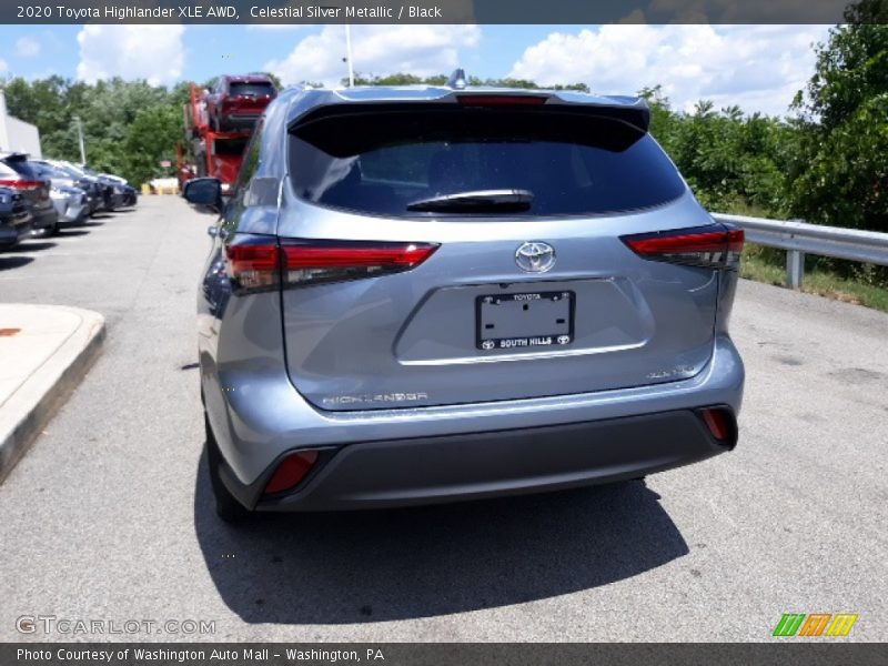 Celestial Silver Metallic / Black 2020 Toyota Highlander XLE AWD