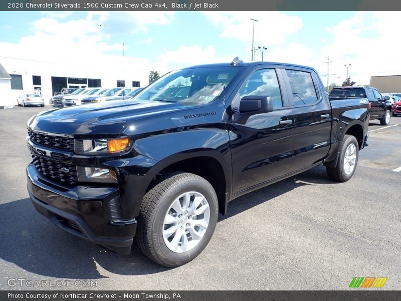 Black / Jet Black 2020 Chevrolet Silverado 1500 Custom Crew Cab 4x4