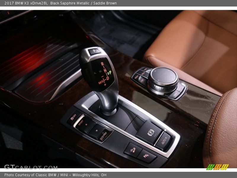 Black Sapphire Metallic / Saddle Brown 2017 BMW X3 xDrive28i