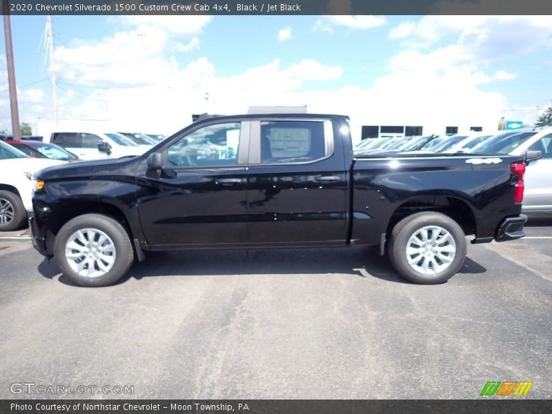 Black / Jet Black 2020 Chevrolet Silverado 1500 Custom Crew Cab 4x4