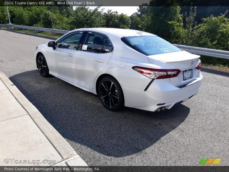 Wind Chill Pearl / Black 2020 Toyota Camry XSE AWD