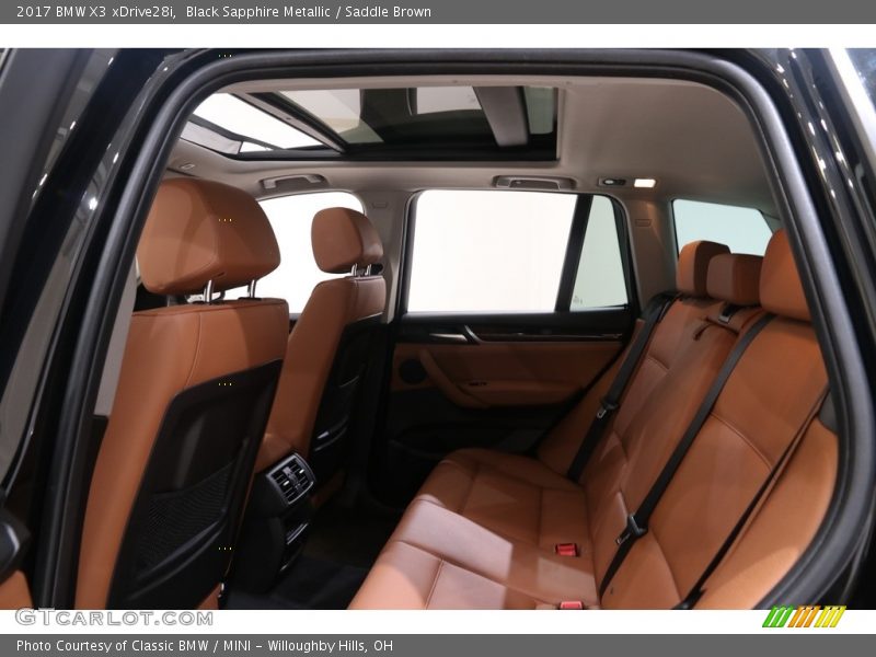 Black Sapphire Metallic / Saddle Brown 2017 BMW X3 xDrive28i