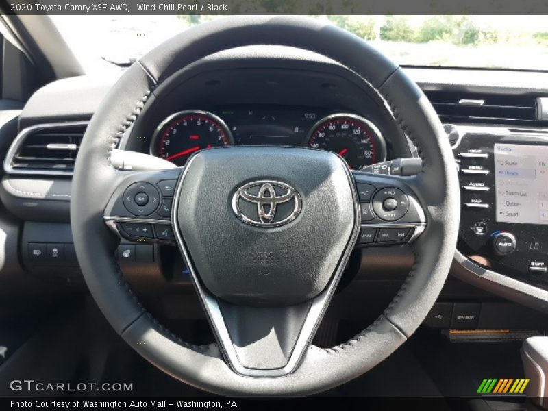 Wind Chill Pearl / Black 2020 Toyota Camry XSE AWD