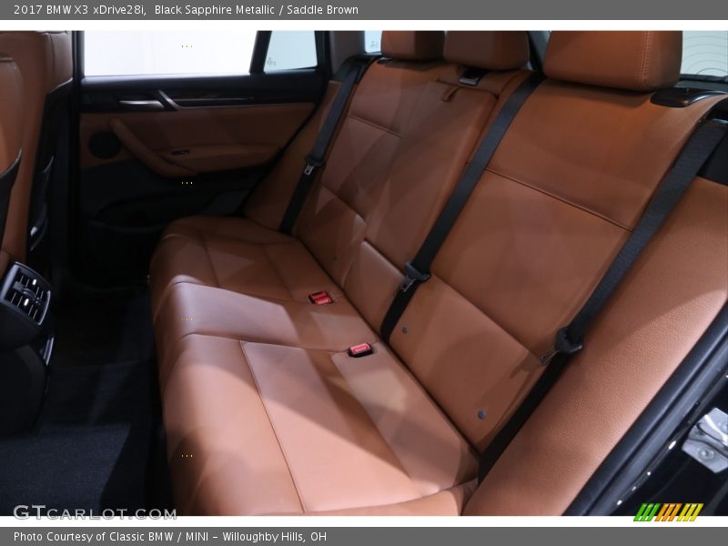 Black Sapphire Metallic / Saddle Brown 2017 BMW X3 xDrive28i