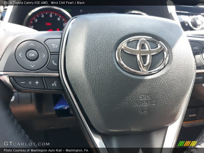 Wind Chill Pearl / Black 2020 Toyota Camry XSE AWD
