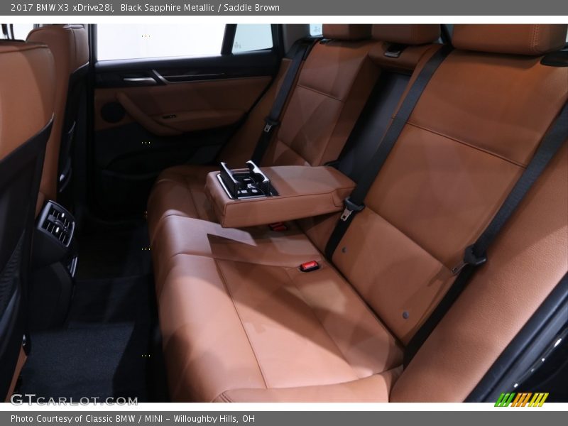 Black Sapphire Metallic / Saddle Brown 2017 BMW X3 xDrive28i