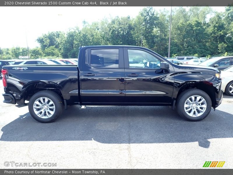 Black / Jet Black 2020 Chevrolet Silverado 1500 Custom Crew Cab 4x4