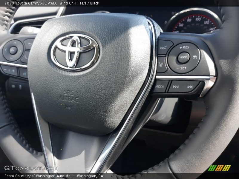 Wind Chill Pearl / Black 2020 Toyota Camry XSE AWD